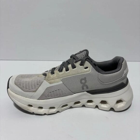 On Women’s Cloudrunner 2, White/Frost Running Shoes, Size 5 M - Picture 2 of 7